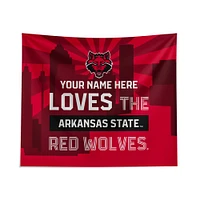 Pegasus Arkansas State Red Wolves 51" x 60" City Skyline Personalized Wall Tapestry