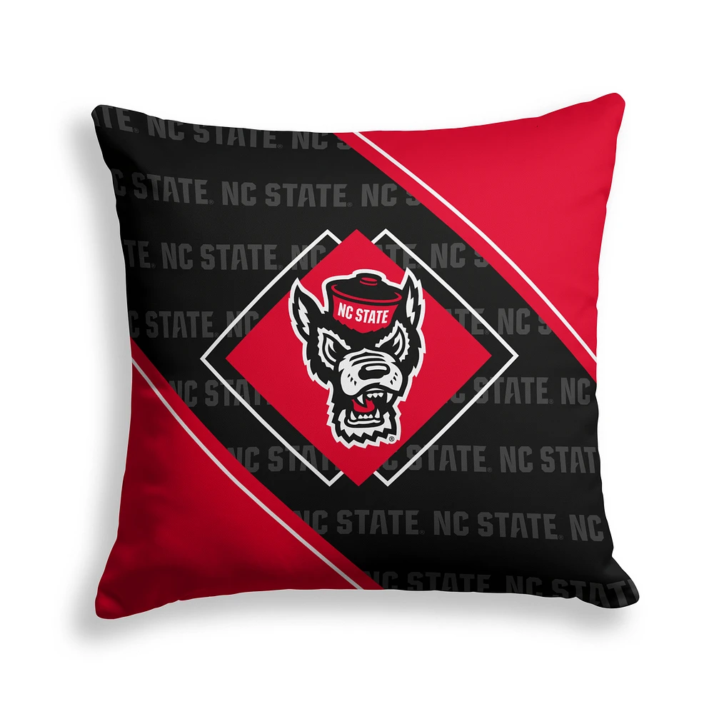 Pegasus NC State Wolfpack 18" x 18" Diamond Boxed Decor Pillow