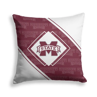 Pegasus Mississippi State Bulldogs 18" x 18" Diamond Boxed Decor Pillow