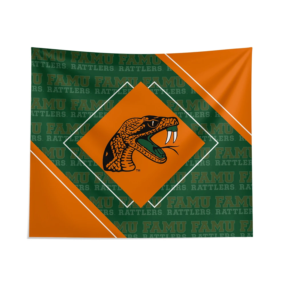Pegasus Florida A&M Rattlers 51" x 60" Diamond Boxed Wall Tapestry