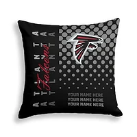 Pegasus Atlanta Falcons 18" x 18" Script Dot Fade Personalized Decor Pillow