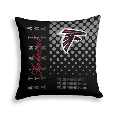 Pegasus Atlanta Falcons 18" x 18" Script Dot Fade Personalized Decor Pillow