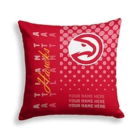 Pegasus Atlanta Hawks 18" x 18" Script Dot Fade Personalized Decor Pillow