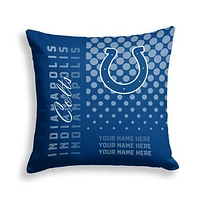 Pegasus Indianapolis Colts 18" x 18" Script Dot Fade Personalized Decor Pillow