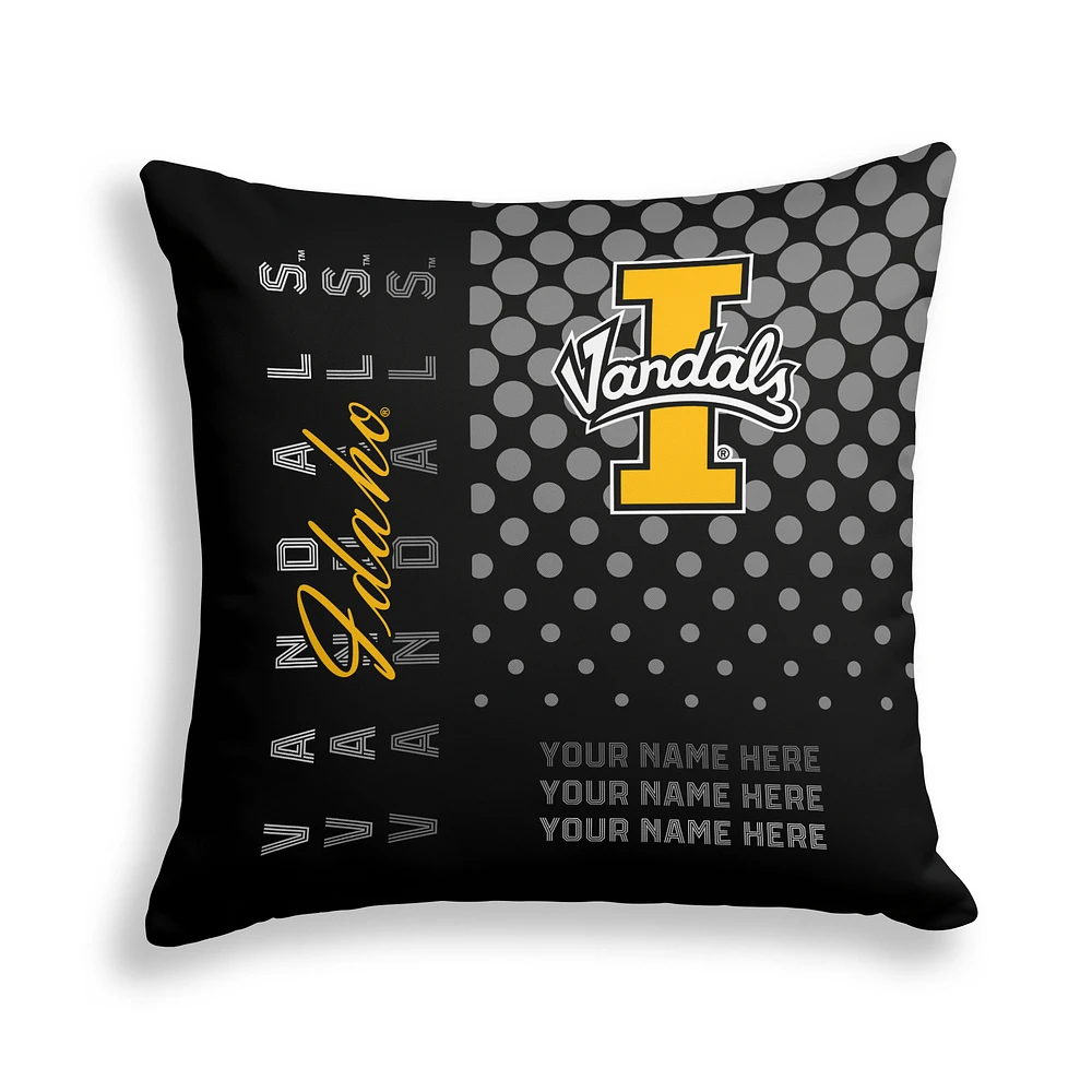Pegasus Idaho Vandals 18" x 18" Script Dot Fade Personalized Decor Pillow