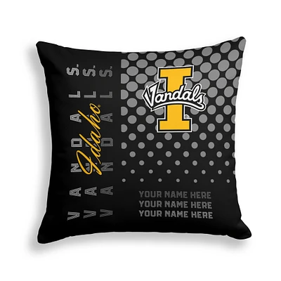 Pegasus Idaho Vandals 18" x 18" Script Dot Fade Personalized Decor Pillow