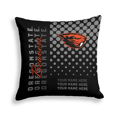Pegasus Oregon State Beavers 18" x 18" Script Dot Fade Personalized Decor Pillow