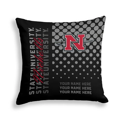 Pegasus Nicholls State Colonels 18" x 18" Script Dot Fade Personalized Decor Pillow
