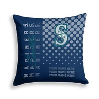 Pegasus Seattle Mariners 18" x 18" Script Dot Fade Personalized Decor Pillow