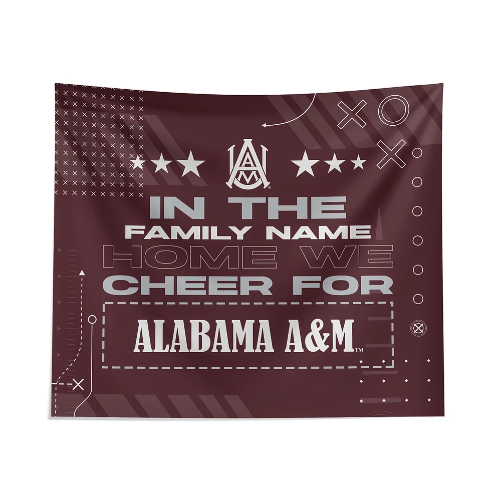 Pegasus Alabama A&M Bulldogs 51" x 60" We Cheer For Personalized Wall Tapestry