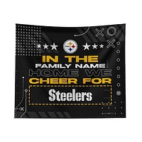 Pegasus Pittsburgh Steelers 51" x 60" We Cheer For Personalized Wall Tapestry