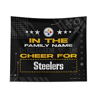 Pegasus Pittsburgh Steelers 51" x 60" We Cheer For Personalized Wall Tapestry