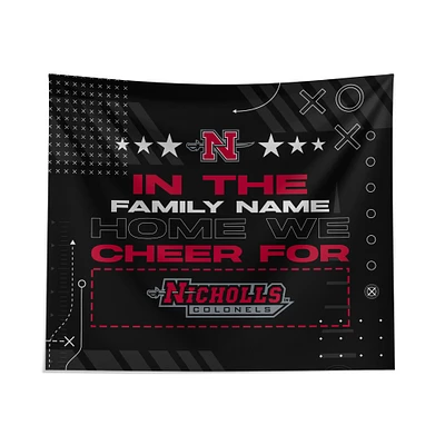 Pegasus Nicholls State Colonels 51" x 60" We Cheer For Personalized Wall Tapestry