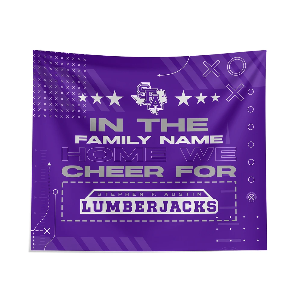 Pegasus Stephen F Austin Lumberjacks 51" x 60" We Cheer For Personalized Wall Tapestry