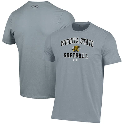 Men's Under Armour Gray Wichita State Shockers Arch Softball Performance T-Shirt