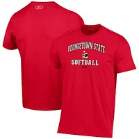 Men's Under Armour Red Youngstown State Penguins Arch Softball Performance T-Shirt