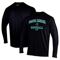 Men's Under Armour Coastal Carolina Chanticleers Arch Softball Performance Long Sleeve T-Shirt