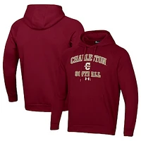 Men's Under Armour Maroon Charleston Cougars All Day Arch Softball Raglan Pullover Hoodie
