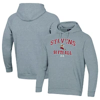 Men's Under Armour Stevens Institute of Technology Ducks All Day Arch Softball Raglan Pullover Hoodie