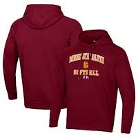 Men's Under Armour Maroon Minnesota Duluth Bulldogs All Day Arch Softball Raglan Pullover Hoodie