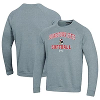 Men's Under Armour Gray Youngstown State Penguins All Day Arch Softball Fleece Raglan Pullover Sweatshirt
