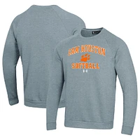 Men's Under Armour Sam Houston State Bearkats All Day Arch Softball Fleece Raglan Pullover Sweatshirt