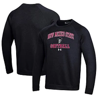 Men's Under Armour New Mexico State Aggies All Day Arch Softball Fleece Raglan Pullover Sweatshirt