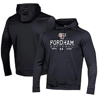 Men's Under Armour Black Fordham Rams Softball Pullover Hoodie
