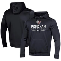Men's Under Armour Black Fordham Rams Softball Pullover Hoodie