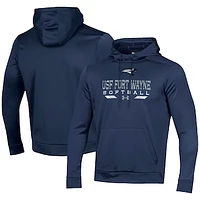 Men's Under Armour Navy Saint Francis Cougars Softball Pullover Hoodie