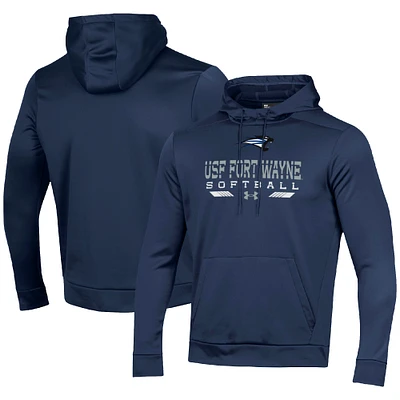 Men's Under Armour Navy Saint Francis Cougars Softball Pullover Hoodie