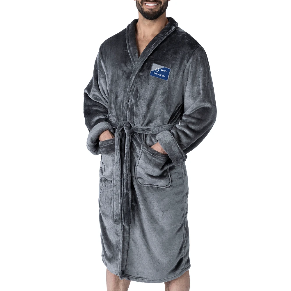 Unisex The Northwest Group Gray Indianapolis Colts Snipe Personalized Robe