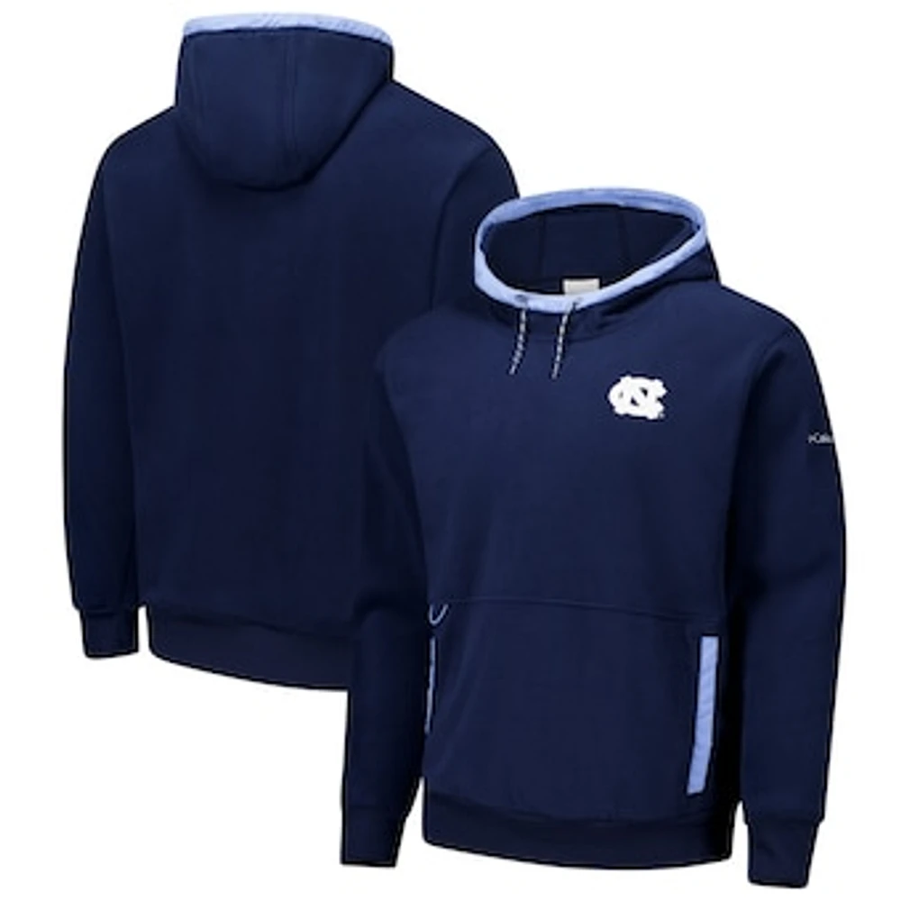 Men's  Columbia Navy North Carolina Tar Heels Flanker Fleece Pullover Hoodie