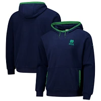 Men's  Columbia Navy Notre Dame Fighting Irish Flanker Fleece Pullover Hoodie