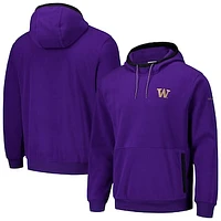 Men's  Columbia  Purple Washington Huskies   Flanker Fleece Pullover Hoodie