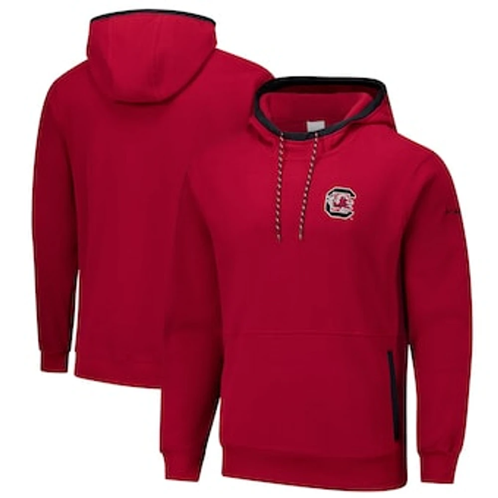 Men's  Columbia Garnet South Carolina Gamecocks Flanker Fleece Pullover Hoodie