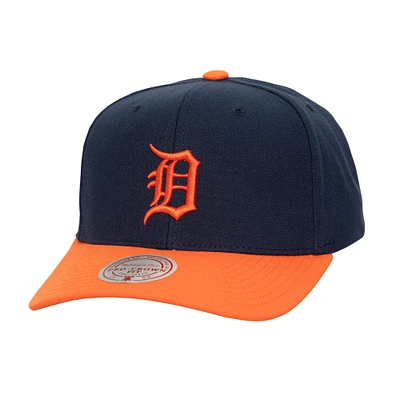 Men's Mitchell & Ness Navy Detroit Tigers  Team Pro Adjustable Hat