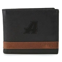 Fossil Black Assumption Greyhounds Quinn Flip ID Bifold Wallet