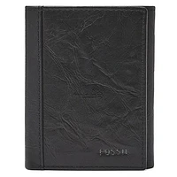 Fossil Black Florida Gulf Coast Eagles Neel Extra Capacity Trifold Wallet