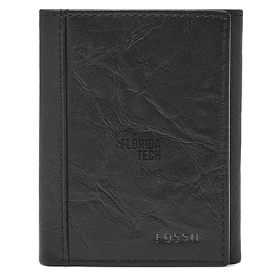 Fossil Black Florida Tech Panthers Neel Extra Capacity Trifold Wallet