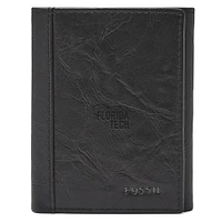 Fossil Black Florida Tech Panthers Neel Extra Capacity Trifold Wallet