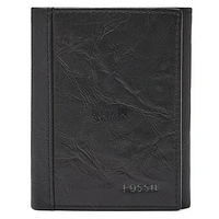Fossil Black Florida Southern Mocs Neel Extra Capacity Trifold Wallet