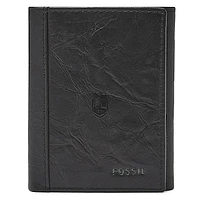Fossil Black SUNY Geneseo Knights Neel Extra Capacity Trifold Wallet