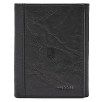 Fossil Black SUNY Geneseo Knights Neel Extra Capacity Trifold Wallet