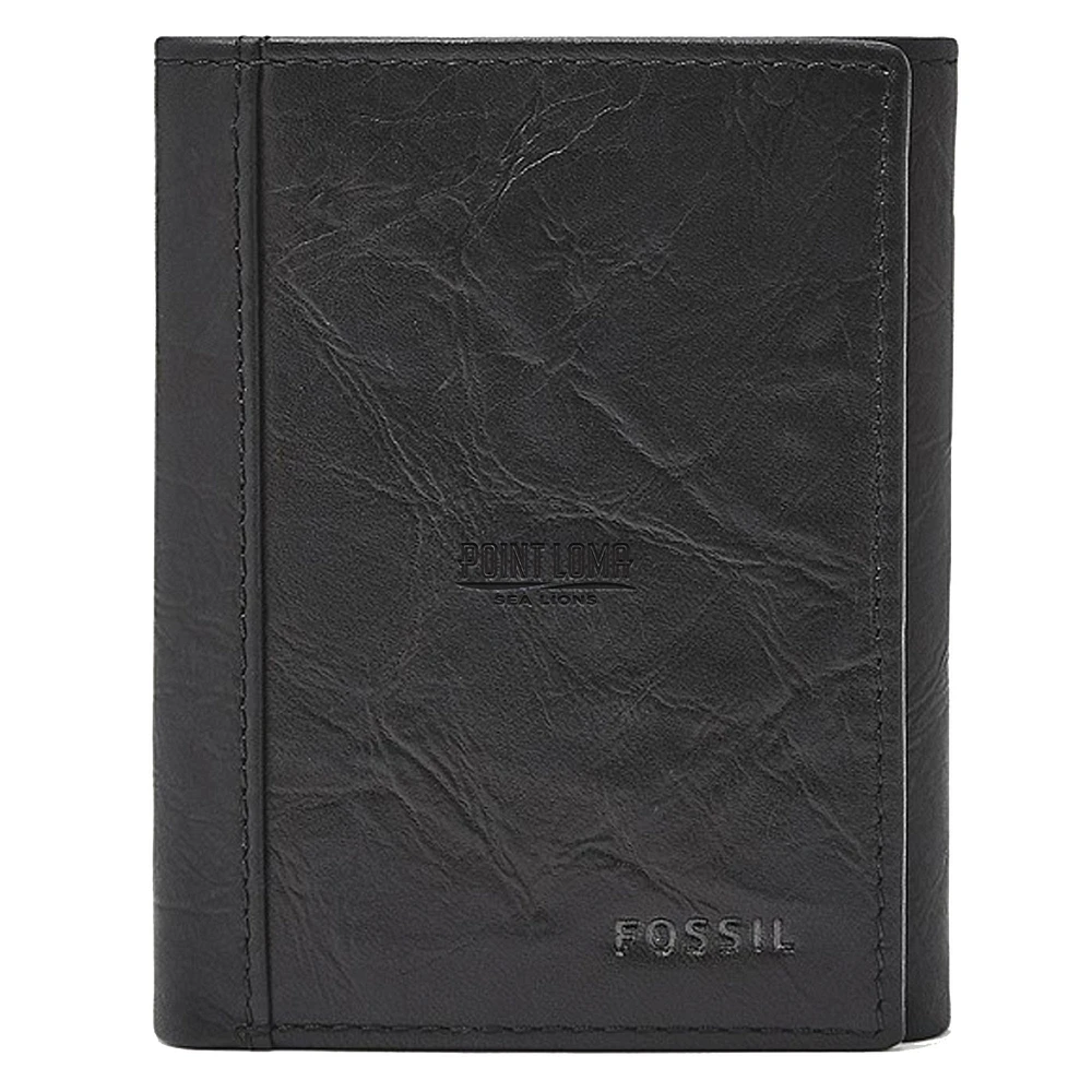 Fossil Black Point Loma Sea Lions Neel Extra Capacity Trifold Wallet