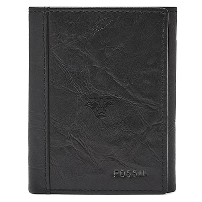 Fossil Black Minnesota State Mavericks Neel Extra Capacity Trifold Wallet