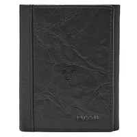 Fossil Black Minnesota State Mavericks Neel Extra Capacity Trifold Wallet