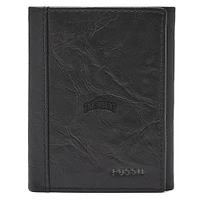 Fossil Black Mount St. Mary's Mountaineers Neel Extra Capacity Trifold Wallet