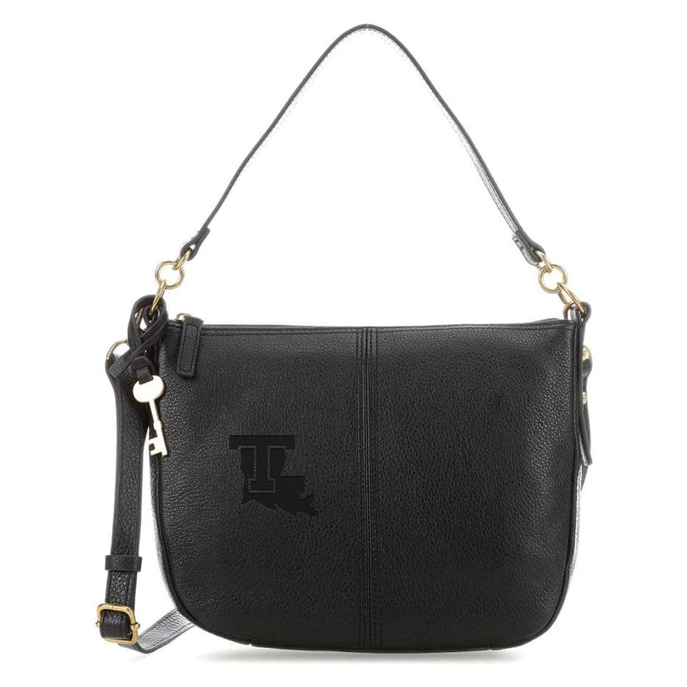 Fossil Black Louisiana Tech Bulldogs Jolie Crossbody Bag