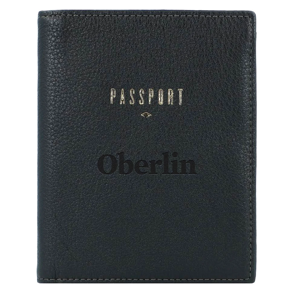 Fossil Black Oberlin Yeomen Travel RFID Passport Case